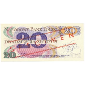20 złotych 1982 WZÓR A 0000000 No.0882
