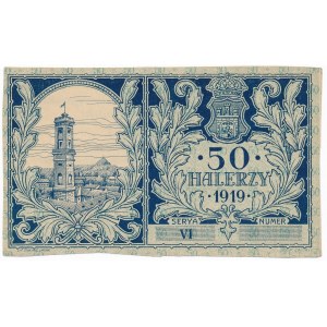 Lwów, 50 halerzy 1919 - blankiet
