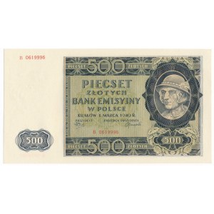 500 złotych 1940 - B -