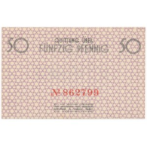 50 fenigów 1940 numerator czerwony