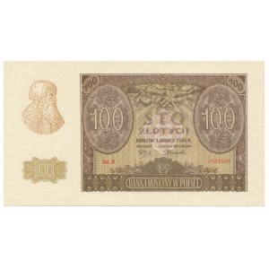 100 złotych 1940 ZWZ - B -