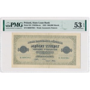 500.000 marek 1923 - B - PMG 53 EPQ
