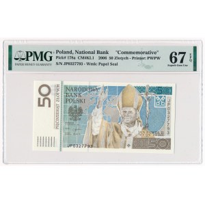 Jan Paweł II, 50 złotych 2006 - PMG 67 EPQ