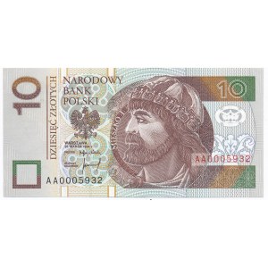 10 złotych 1994 - AA 0005932 -