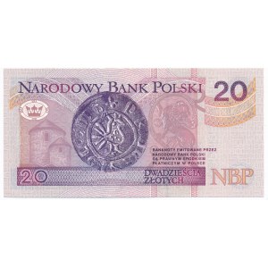 20 złotych 1994 - YB - seria zastępcza