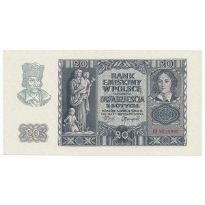 20 złotych 1940 - H -