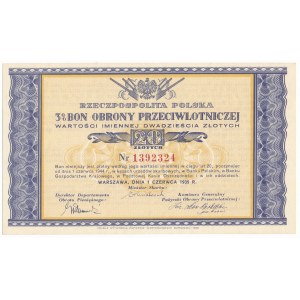 Bon Obrony Przeciwlotniczej, 20 złotych 1939