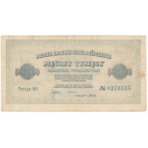 500.000 marek 1923 - Serja BI- 7cyfr