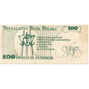 Solidarność, 200 złotych 1984 - KŚ. J.Popiełuszko