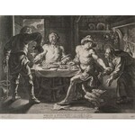 Cornelis Galle (1576-1650), Baucis i Filemon przyjmują Jowisza i Merkurego, ok. 1630 - według obrazu Petera Paula Rubensa