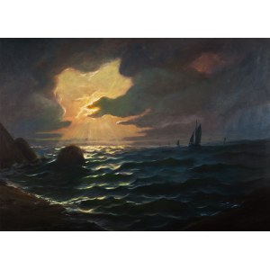 Karl Nilsson (1900-1988), Marine motif, circa 1950.