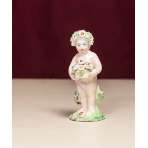 Flora - Personifikacja - Figurka, porcelana, farby naszkliwne; wys. 6,5 cm;