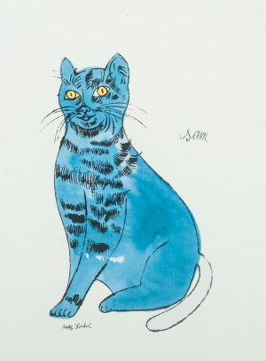Andy Warhol (1928-1987), One Blue Pussy, 1954