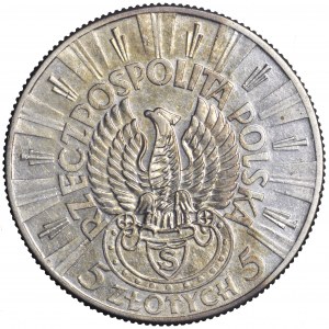 II Rzeczpospolita, 5 złotych Piłsudski 1934, strzeleckie