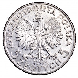 II Rzeczpospolita, 5 złotych Polonia 1933