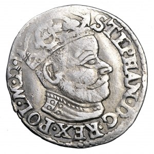Stefan Batory, trojak 1582, Olkusz - duża głowa