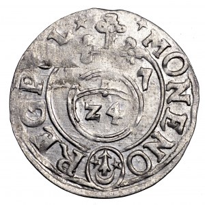 Zygmunt III Waza, półtorak 1617, Bydgoszcz - herb Sas w owalu