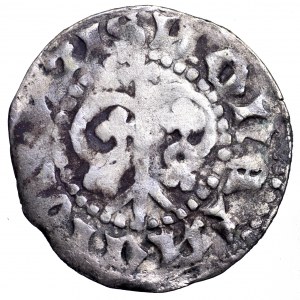 Szwecja, Gotlandia, Visby, fenig (örtug) około 1380 - 1390, rzadki