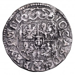 Jan II Kazimierz, półtorak 1661, Poznań - obwódki, 60 w jabłku