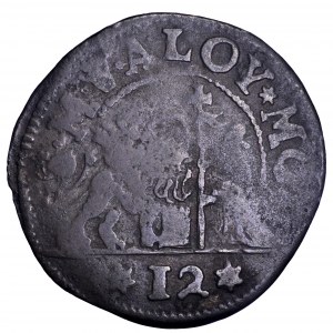Włochy, Republika Wenecji, Alvise III Mocenigo, 1 soldo (12 bagattini) 1722-1732