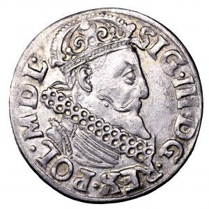 Zygmunt III Waza, trojak 1619, Kraków - piękny