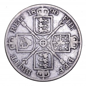Wielka Brytania, Wiktoria, 2 floreny 1890