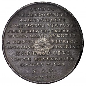 Stanisław Poniatowski, medal Stanisław Małachowski 1790, brąz - rzadkość