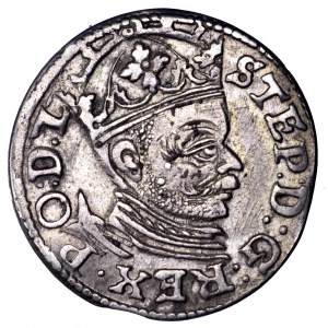 Stefan Batory, trojak 1583, Ryga