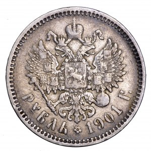 Rosja, Mikołaj II, rubel 1901 FZ
