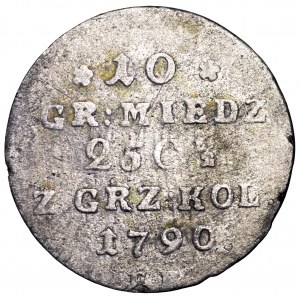 Stanisław Poniatowski, 10 groszy 1790 EB