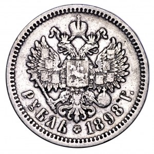 Rosja, Mikołaj II, rubel 1898 AG