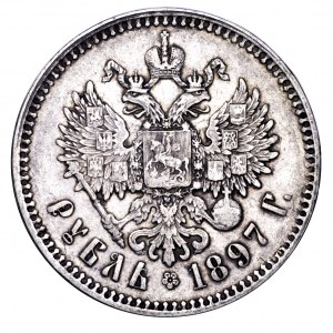 Rosja, Mikołaj II, rubel 1897 ** - Bruksela