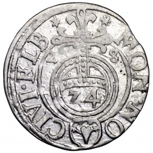 Gustaw Adolf, półtorak 1628, Elbląg - rzadki, piękny