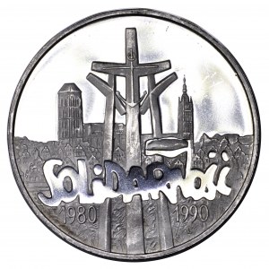 III RP, 100000 zł Solidarność 1991, typ A - prooflike
