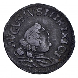 August III Sas, falsyfikat z epoki grosza - ciekawy, piękny