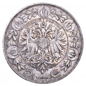 Austria, 5 koron 1900