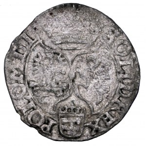 Zygmunt III Waza, szeląg 1593, Olkusz - bez obwódki na awersie, rzadki