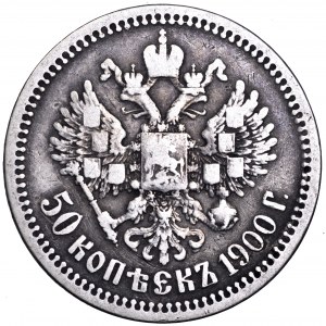 Rosja, Mikołaj II, 50 kopiejek 1900 FZ