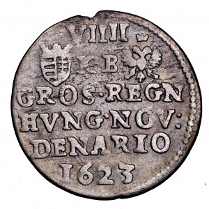 Węgry, Ferdynand II, 9 denarów (grosz) 1623, Krzemnica