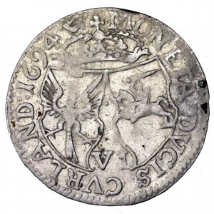 Księstwo Kurlandii i Semigalii, Fryderyk Kazimierz Kettler, szóstak 1694, Mitawa