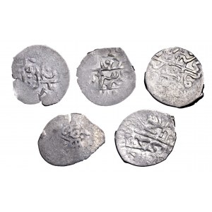 Chanat Krymski, zestaw 5 x beshlik, ładne, XVIII w.