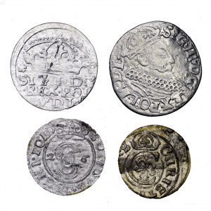 Zygmunt III Waza, zestaw 4 monet srebrnych