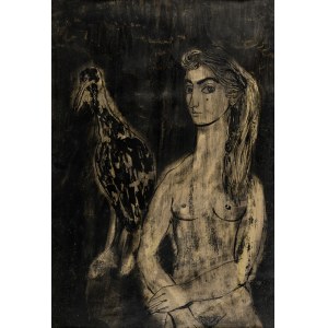 Leszczyńska-Kluza Danuta, Dziewczyna z ptakiem, 1959