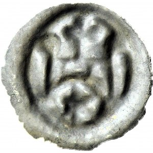 R-, Zakon Krzyżacki, Brakteat ok. 1257-1268, Toruń, Brama, I emisja