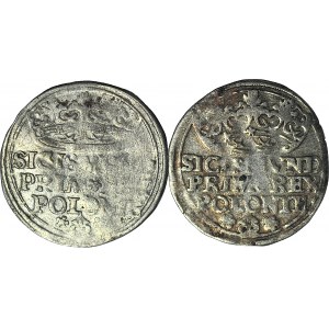 2 szt. zestaw groszy 1527, 1529, Zygmunt I Stary