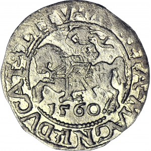Zygmunt II August, Półgrosz 1560, Wilno, L
