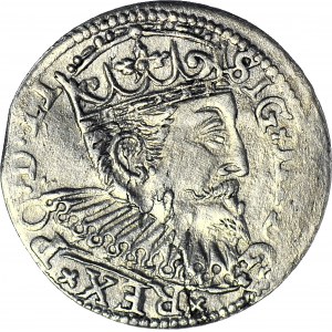 Zygmunt III Waza, Trojak 1600, Ryga, rzadszy rocznik, piękny
