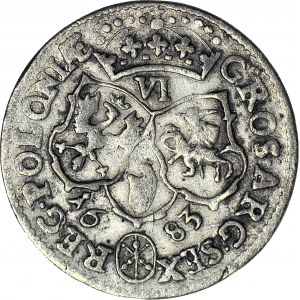 Jan III Sobieski, Szóstak 1683, Bydgoszcz, odwrotka