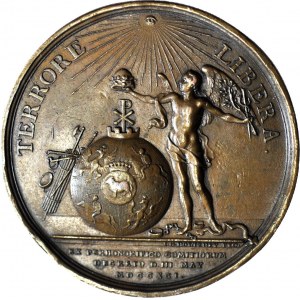 Stanisław A. Poniatowski, Medal na uchwalenie Konstytucji 3 Maja 1791, XIX-wieczna KOPIA galwaniczna