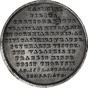 Medal Suity Królewskiej autorstwa Holzhaeussera, Jan Olbracht, odlew w żeliwie z huty Białogon
